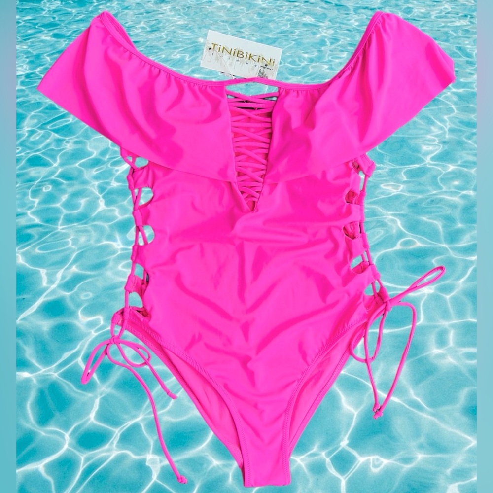 TINIBIKINI one piece swimsuit pink